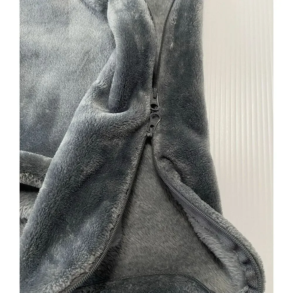 GUNAMUNA Unisex Fleece Wearable Baby Sleeping Sack, Grey, 1.6 TOG, 18-24 Mo